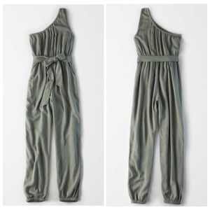 AE One Shoulder Jogger Jumpsuit